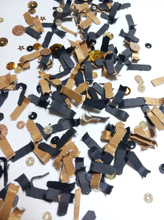 Golden Noir Confetti