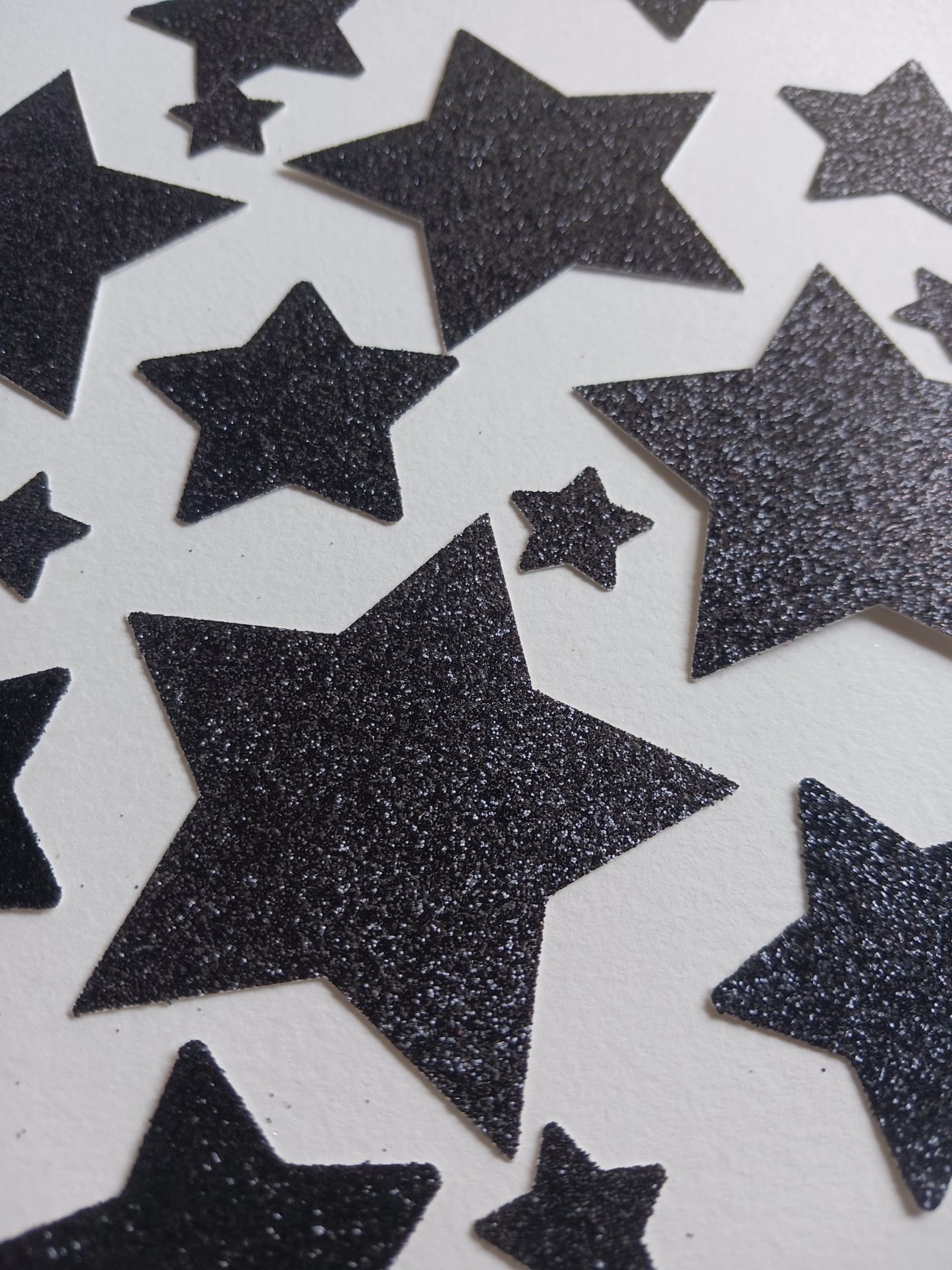 Black glitter stars | Confetti