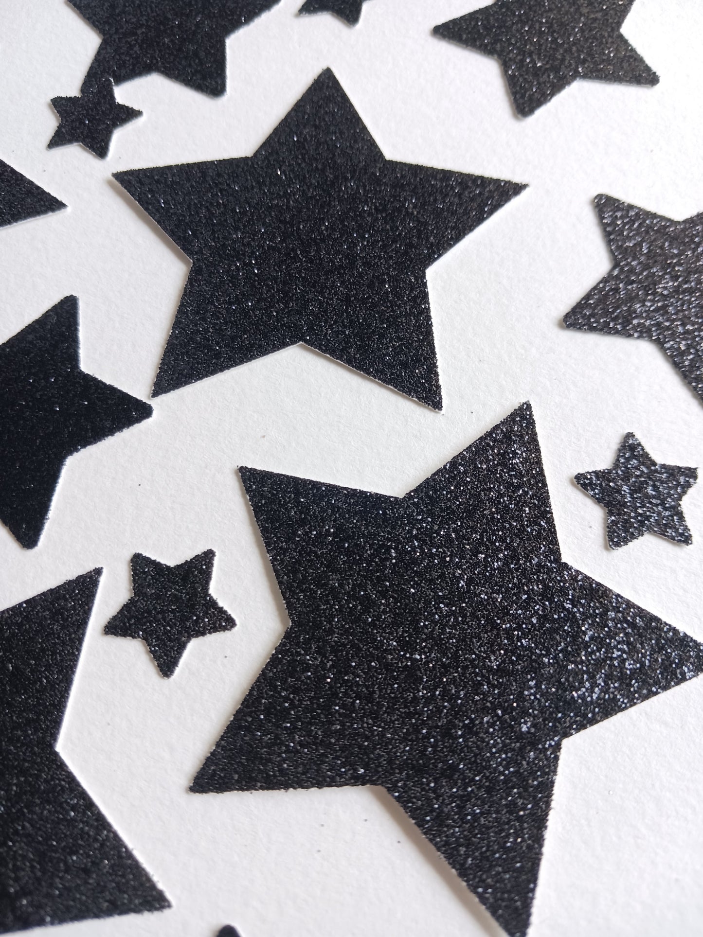 Black glitter stars | Confetti