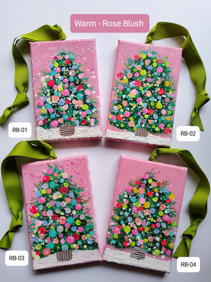 Joyful Glow | Warm-Toned Hand-Painted Ornaments