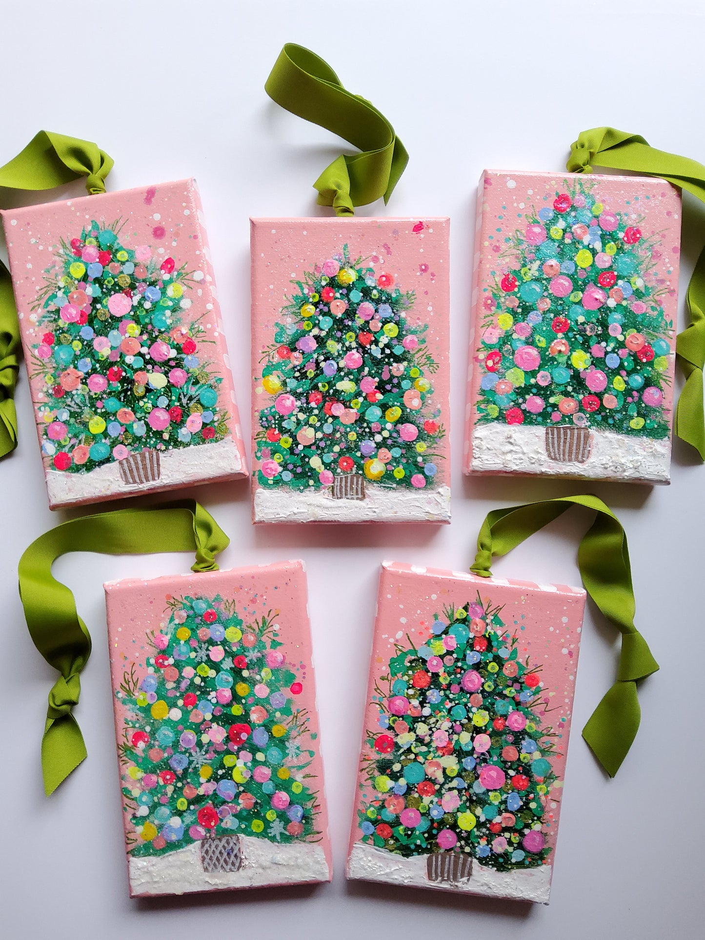 Joyful Glow | Warm-Toned Hand-Painted Ornaments