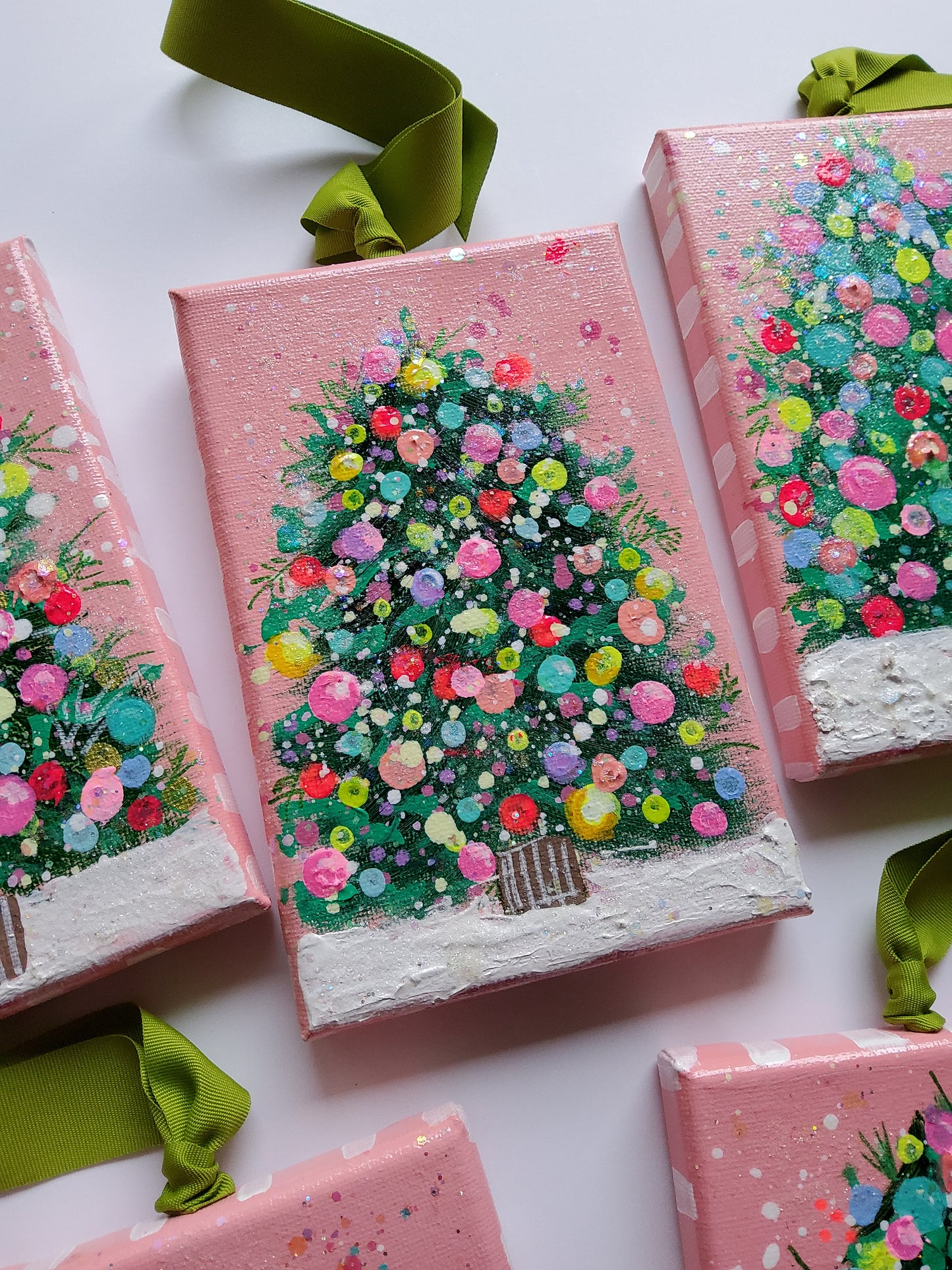 Joyful Glow | Warm-Toned Hand-Painted Ornaments