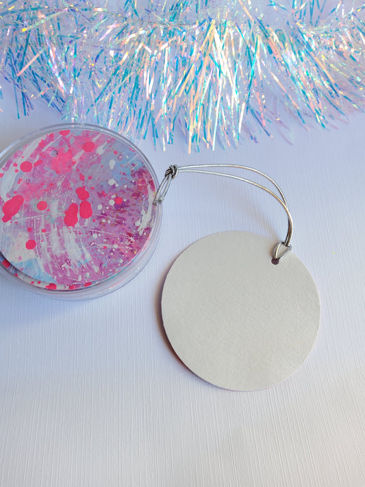 Hand-Painted Holiday Gift Tags | Abstract Art Tags (Set of 10)| Pinky Pop