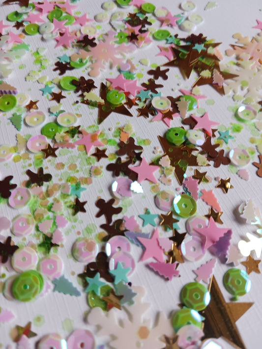 Razzle Dazzle Confetti | Sugar Cookie Holiday Mix | Gingerbread, Stars & Snowflakes